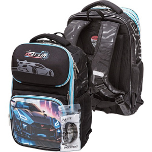 ранец эргоном. smart drift 37*28*14см, 800г, 1о, 4к, светоотр., 7030409 /devente