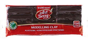 пластилин классический с  алоэ вера  150г  коричневый 46454 /artberry
