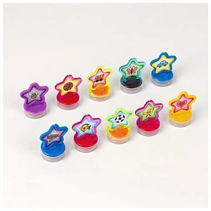 штампик детский звездочки ассорти 5260215