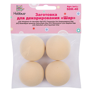 набор заготовок из eva, шар 4см 4шт sdk-40 /love2art
