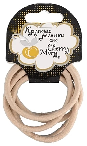 резинки для волос 6шт бежевые v/r4033 03 /cherry mary