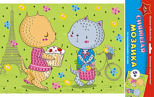 аппликация-мозаика из мягкого пластика сияющая подружки, а3,4+, с2258-24 /апплика аппликация-мозаика из мягкого пластика сияющая подружки, а3,4+, с2258-24 /апплика