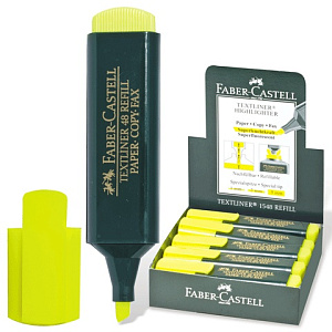 текстмаркер желтый 154807 /faber castell