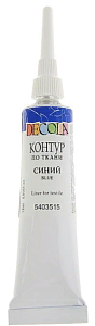 контур 18мл по ткани, синий, 5403515 /decola