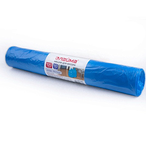 мешки для мусора 120л 10шт/рул., 70*110 пвд, 40мкм, особопрочные синие 601387/лайма изображение мешки для мусора 120л 10шт/рул., 70*110 пвд, 40мкм, особопрочные синие 601387/лайма