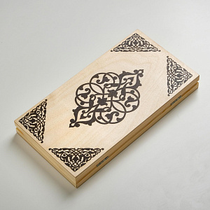 нарды 30*30см дерево, 2 кубика, 6634094