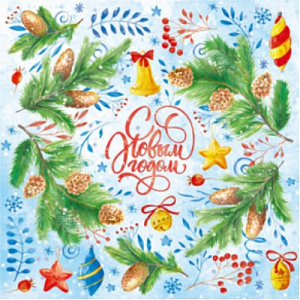 бумага упаковочная 70*100см снегири и ягоды 90г/м2 уб-4311 /optima изображение бумага упаковочная 70*100см снегири и ягоды 90г/м2 уб-4311 /optima