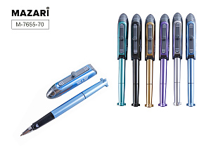 ручка-автомат 0,7 lamp astronaut с проектором, синяя м-7881-70 /mazari изображение ручка-автомат 0,7 lamp astronaut с проектором, синяя м-7881-70 /mazari