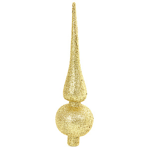 ел.верхушка 19см золото блестки af-16f769g