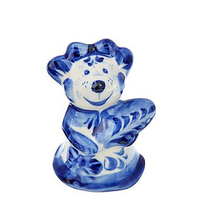 мышка гжель фарфор 8*6*4см 398-322