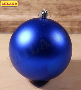 шар матовый 10см синий ну-0495 /miland