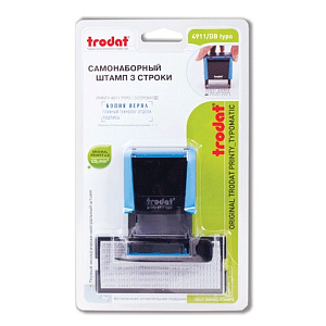 штамп самонаборный 3стр. 4911/db  14*38 /trodat