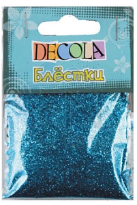 блестки декоративные 0.3мм 20гр небесно-голубые w041-221-0.3 /decola