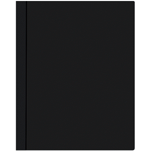 папка с 30 файлами 0.5мм фактура "песок", непрозрачная, черная, 3102404 /attomex