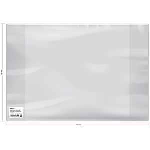 обложка а4 286*415 для уч. биболетова и др. прозрачная пвх 120мкм sp 15.44п /as