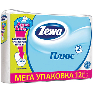 бумага туалетная 2-сл. белая 12рул*23м 144090 /zewa