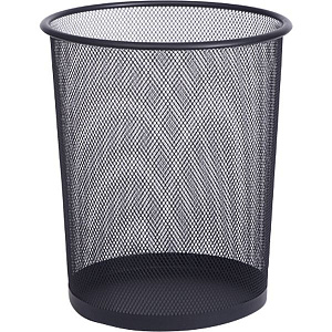 корзина-урна 9л металлическая сетчатая круглая, черная,  4106104 /devente