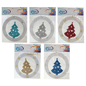 декор.укр. елочка 16см n069899 /winter wings