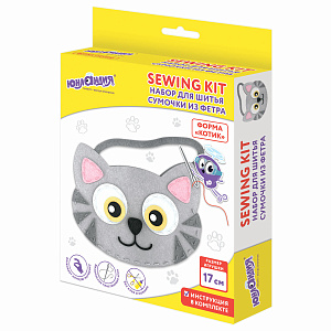 набор для шитья сумочки из фетра котик, 664496 /юнландия набор для шитья сумочки из фетра котик, 664496 /юнландия