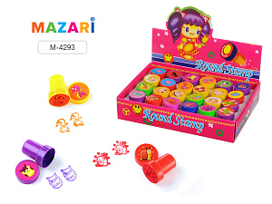 штампик детский 2*3см ассорти м-4293, 9949 /mazari