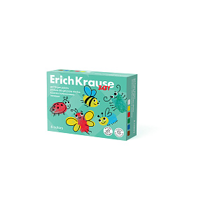 краски пальчиковые 6цв*35мл, baby, гелевые, с алоэ вера 61398 /ek