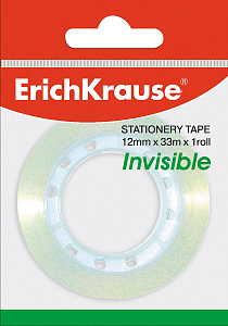 клейкая лента 12мм*20м супер-прозрачная матовая invisible 40196 /ek