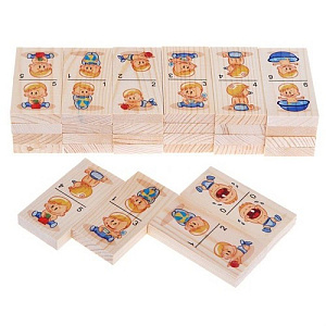 домино классическое 28шт, костяшка 4*2см, пластик изображение домино классическое 28шт, костяшка 4*2см, пластик