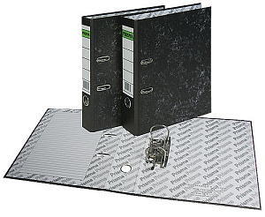 орднер profit с мраморным покрытием, 75 мм, черный, съемный механизм, 272007 /staff изображение орднер profit с мраморным покрытием, 75 мм, черный, съемный механизм, 272007 /staff