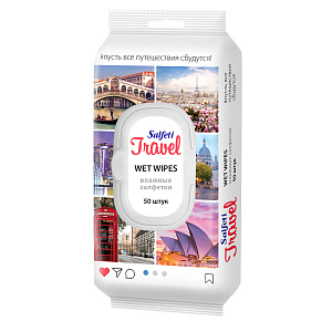 cалфетки влажные 120шт, с клапаном, travel 72726 /salfeti изображение cалфетки влажные 120шт, с клапаном, travel 72726 /salfeti